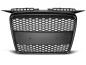 Preview: Sportgrill / Kühlergrill kompatibel mit Audi A3 8P 04-08 matt schwarz in Wabendesign